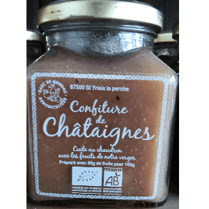 Confiture de châtaigne bio 330gr