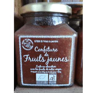 Confiture fruits jaunes bio 330gr