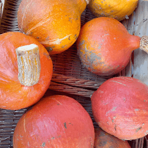 courge potimarron( selon le poid il se peut que la courge soit coupée)