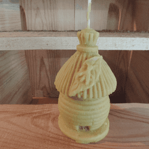 Bougie Grande: Ruche ou couple d'abeilles