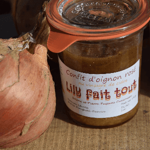 Confit d'oignon rosé au vinaigre de cidre