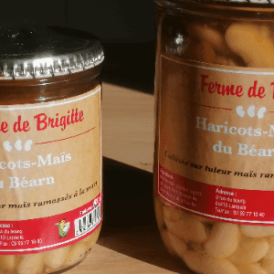 Haricots maïs cuisinés