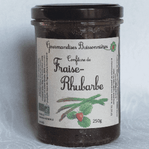 confiture de fraise-rhubarbe