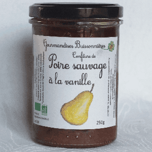 confiture de poire sauvage à la vanille