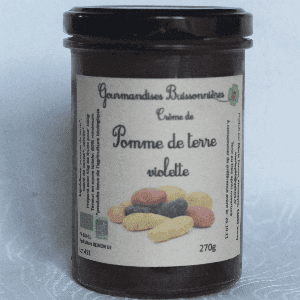 crème  de pomme de terre violette