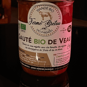 Conserve SAUTE VEAU BIO 750 GR