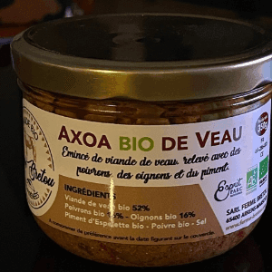 Conserve AXOA VEAU BIO 350 GR