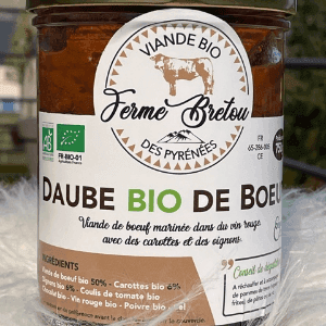 Conserve DAUBE BOEUF BIO 750 GR