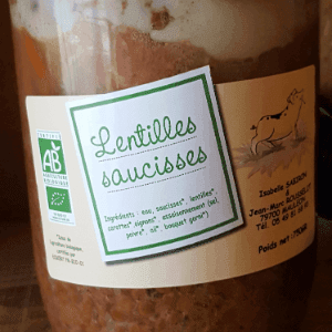 Lentilles saucisses