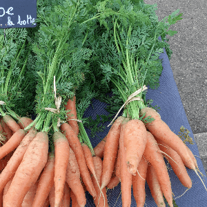 Carottes en botte