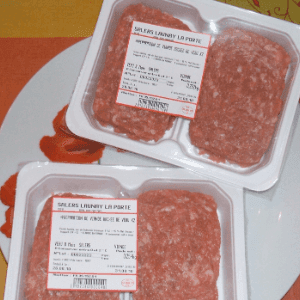 8 kg VEAU Steaks hachés au lieu de blanquette
