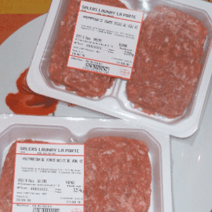 10 kg VEAU Steaks Hachés au lieu de blanquette