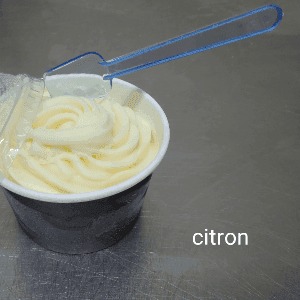 Glace au lait de chèvre Citron