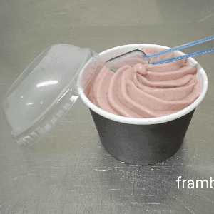 Glace au lait de chèvre Framboise