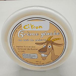 Glace au lait de chèvre Citron