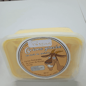 Glace au lait de chèvre Fruits de la Passion