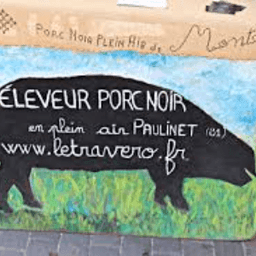 PORC NOIR PLEIN AIR LETRAVERO #1