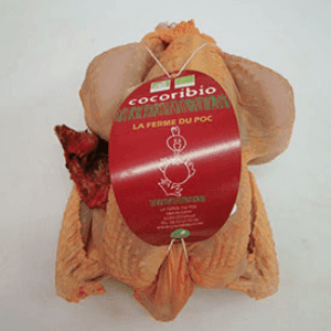 Poulet entier gros de 2 à 2,5kg, prix au kg.