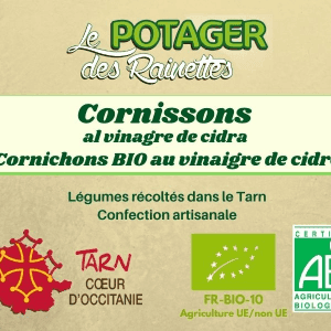 Cornichons au vinaigre de cidre