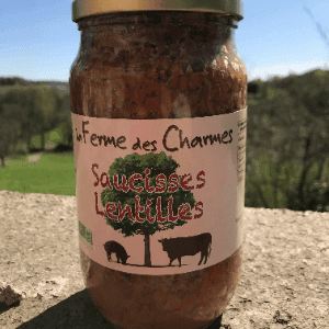 Saucisses lentilles bio