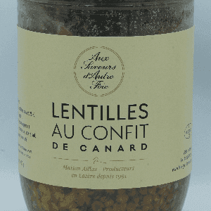 Lentilles au confit 700 gr