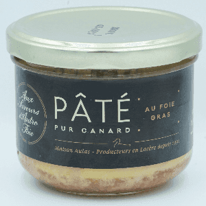 Pâté pur canard au foie gras 180 gr