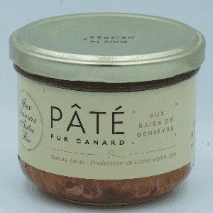 Pâté pur canard au genièvre 180 gr