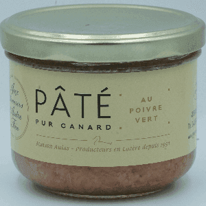 Pâté pur canard au poivre vert 180 gr