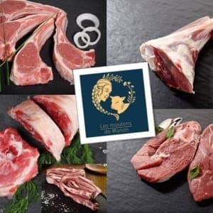 Colis d'agneau 4 kg - gigot tranché