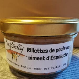 Rillette de poule au piment d'Espelette