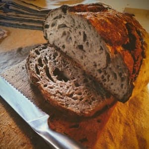 Pain campagne à la coupe