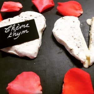 Coeur chèvre thym crémeux