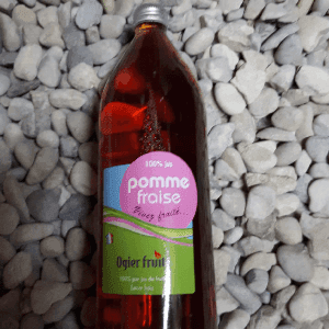 Jus pomme fraise