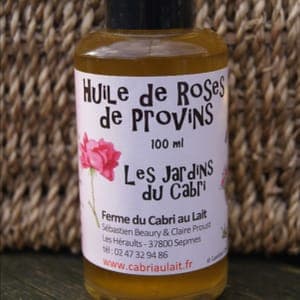Huile florale à la rosa gallica officinalis
