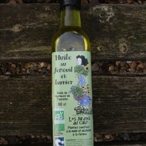 Huile de tournesol aromatisée laurier-fenouil