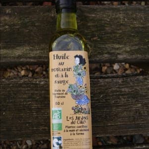 Huile de tournesol aromatisée sauge - romarin