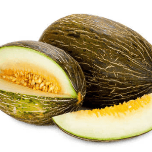 zz Melon Piel de sapo (peau de crapaud) extra. Prix au kg. Pèse entre 2,5-3,5 kg la pièce.