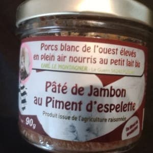 paté de jambon au piment d'espelette 90gr