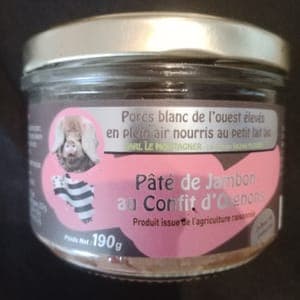 paté de jambon au confit d'oignon 190gr