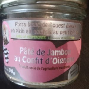 paté de jambon au confit d'oignon 90gr