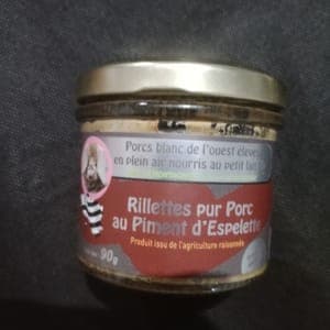 rillettes au piments d'espelette 90gr