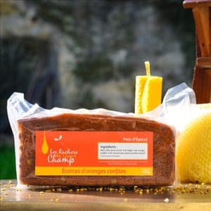 Pain d'épices aux écorces d'oranges confites 450 g