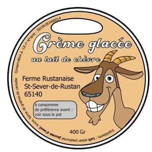 Glace au lait de chèvre Caramel