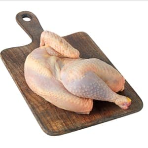 1/2 poulet prêt à cuire