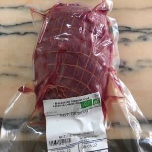 rôti de veau bio