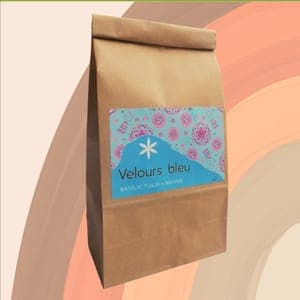 Velours bleu