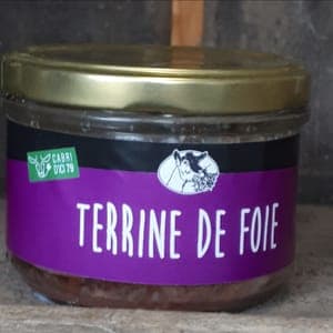 terrine de foie de chèvre poivre vert