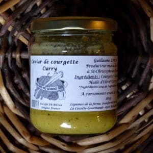 Caviar de courgette et curry
