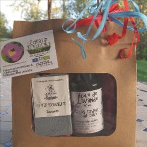 idée cadeau - Relax Lavande : huile florale de lavande - savon lavandin - Nature et Progrès