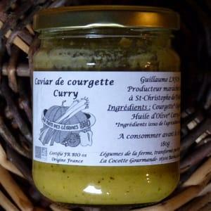 Caviar de courgette et curry
